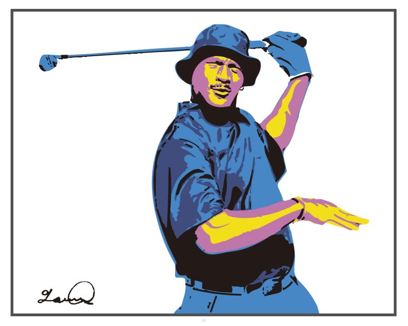 Imprimibles - Cuadros de Michael Jordan jugando al Golf 6