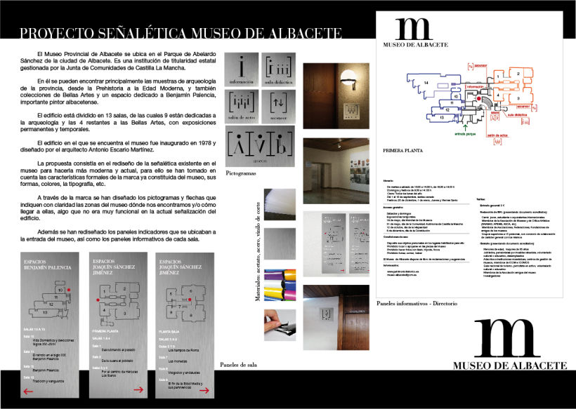 Señalética Museo Provincial Albacete (proyecto de clase, ficticio) 12