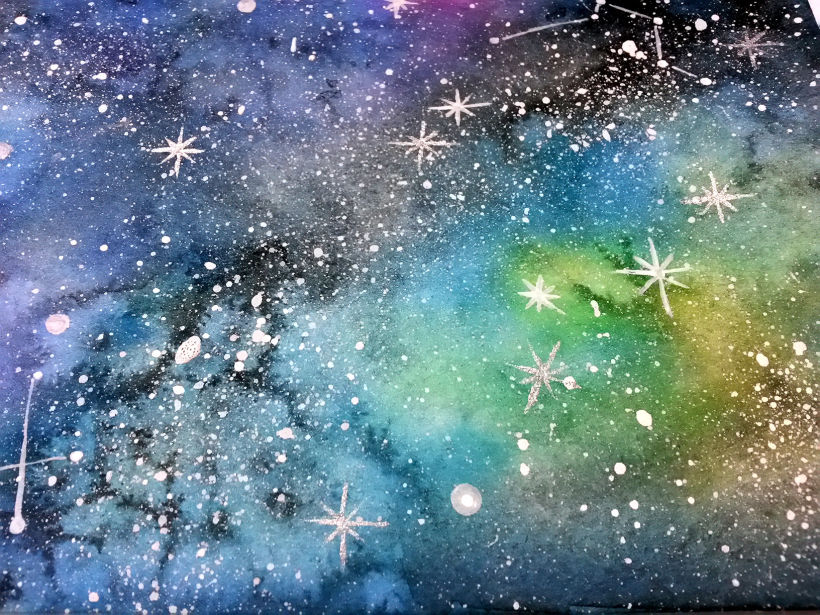 Mi Proyecto: Técnicas modernas de Acuarela - Galaxia 4