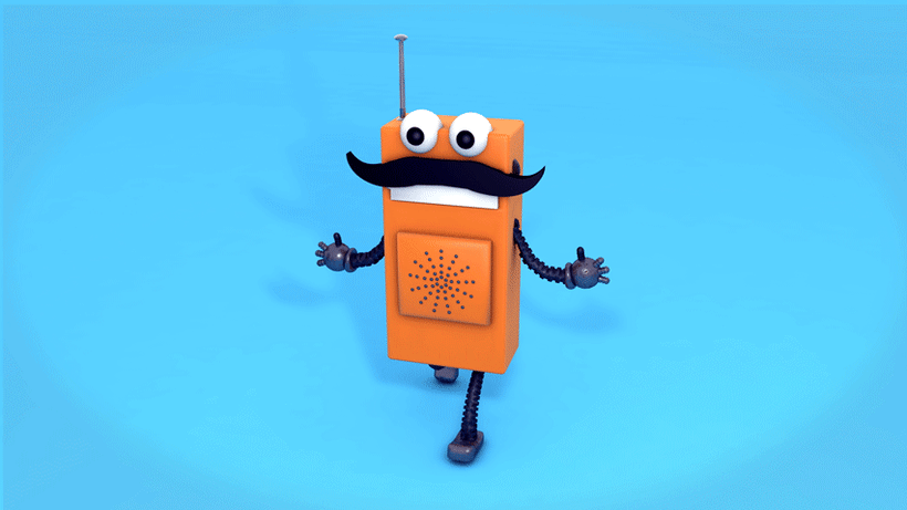 Mi Proyecto del curso: Diseño de personajes y Animación 3D - Happy Radio! -1