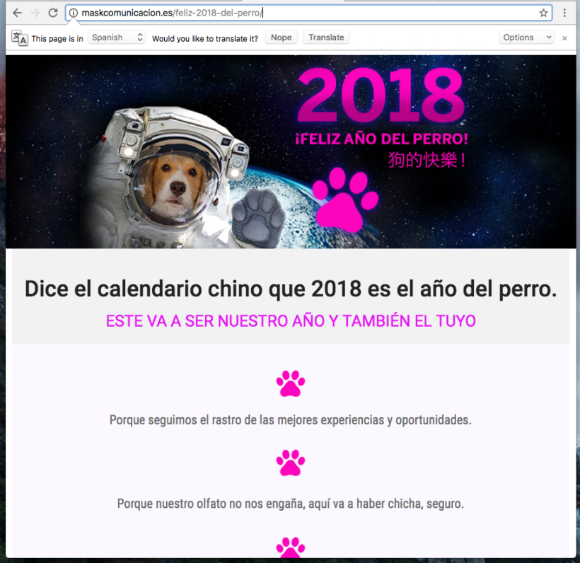 2018, año del perro 2