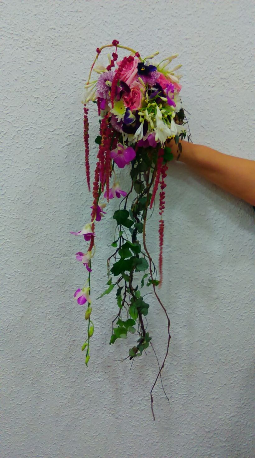 Ramos de Novia con caída, Arte floral 0