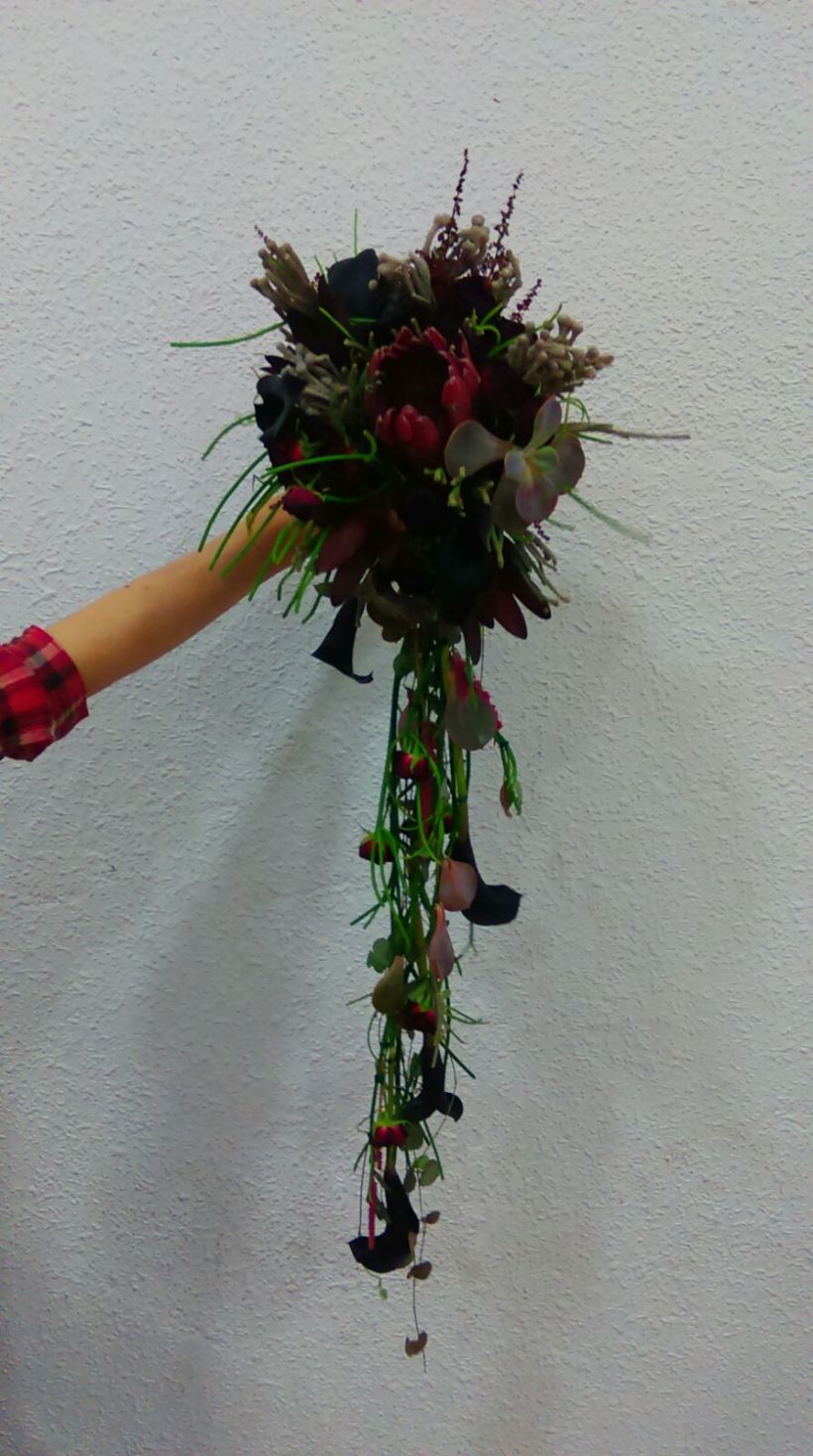 Ramos de Novia con caída, Arte floral 2