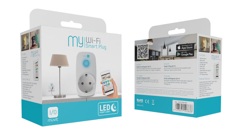 Packaging: Enchufe Inteligente Wifi - muvit I/O 0