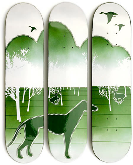 Personal design of a three limited skateboards decks  -1