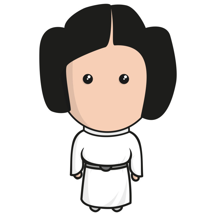 Ilustración "Princesa Leia" -1