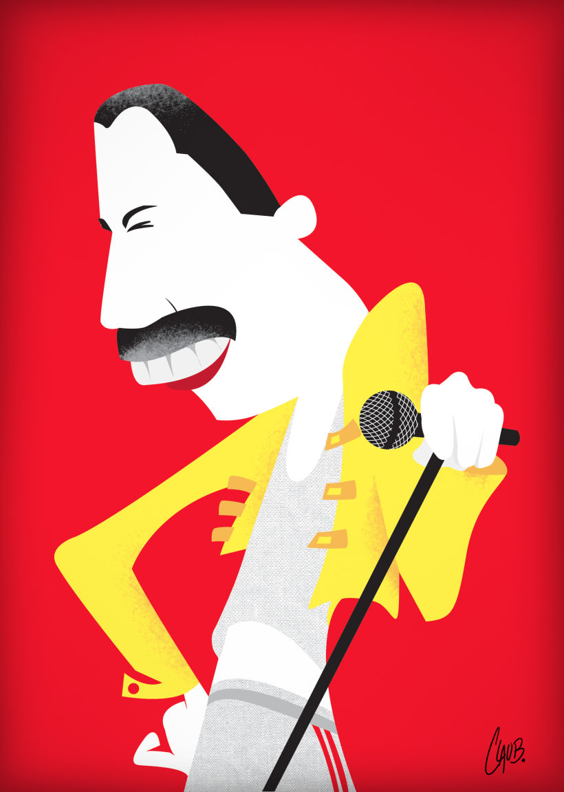 Ilustración de personajes para prensa: Freddie 0