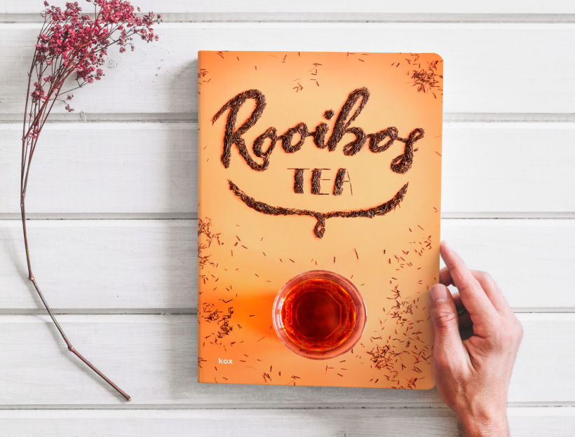Crafting y lettering para portada de libro Rooibos Tea 0