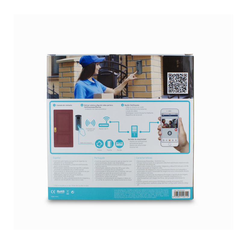 Packaging: Video-portero Wi-Fi HD muvit I/O 5