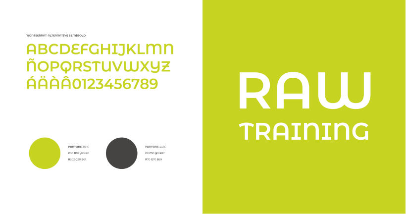 Diseño de marca Raw Training 3