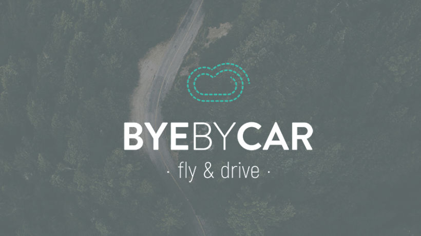 REBRANDING - bye by car. Agencia de viajes "fly and drive" - Edimburgo. 11