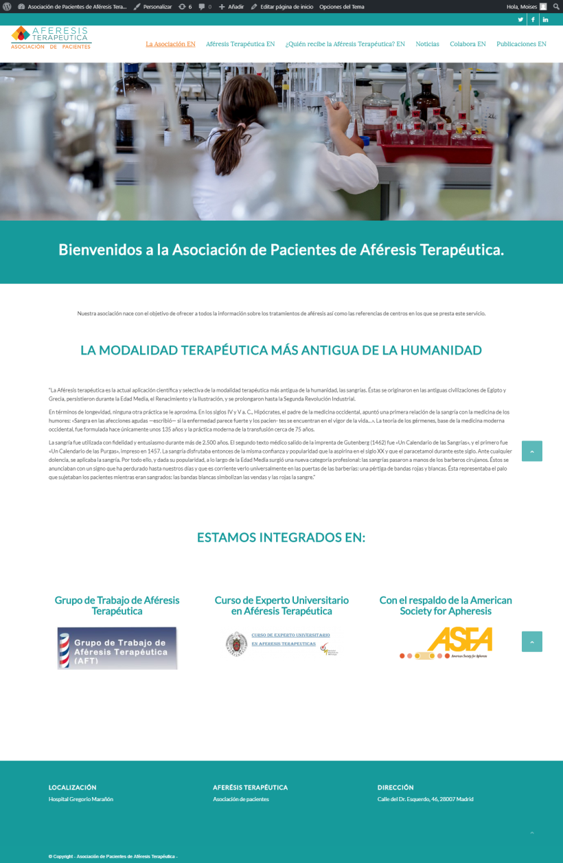 Diseño y programación de la web para Hospital Gregorio Marañón 1