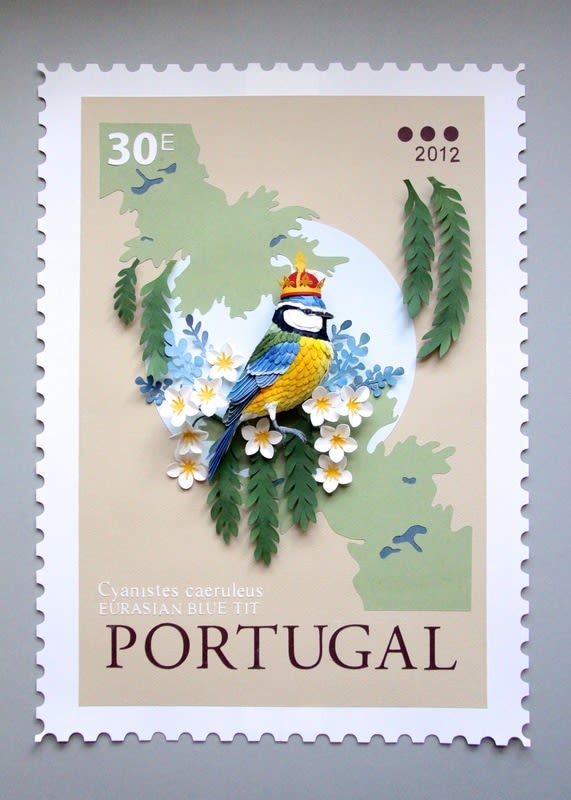 Sello postal de Portugal  -1