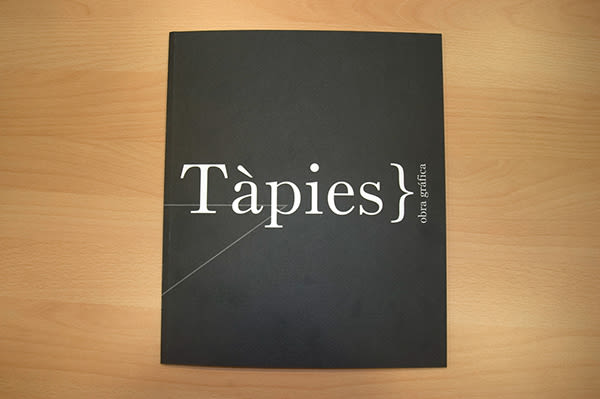 DISEÑO CATÁLOGO. Antoni Tapies. arte contemporáneo. -1