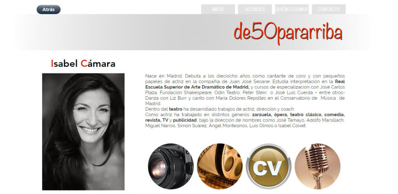 Diseño de www.de50pararriba.com 0