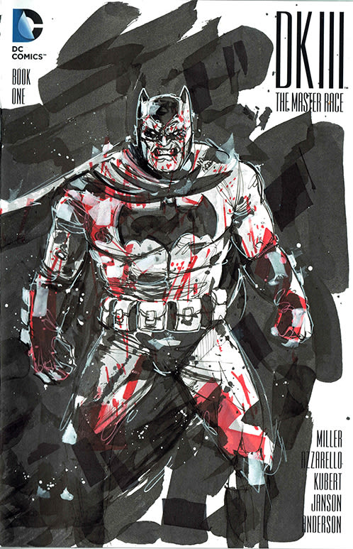 Batman DKIII Cover ink 0