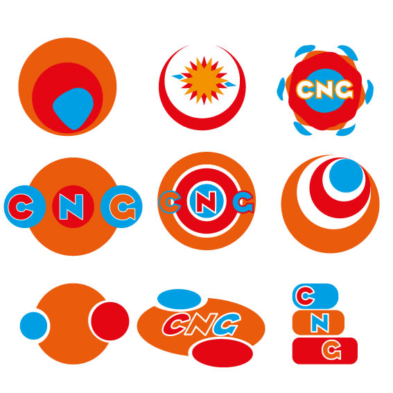 Desarrollo de logotipos a tres colores 0