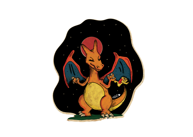 Charizard and the lunar eclipse -1