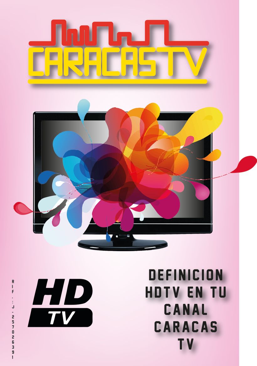 Afiche Publicitario Tv Caracas -1
