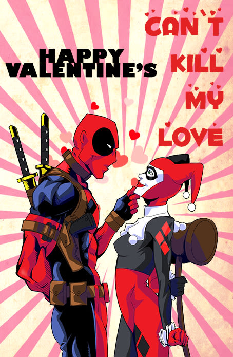 Harley Quinn y Deadpool San Valentin 0