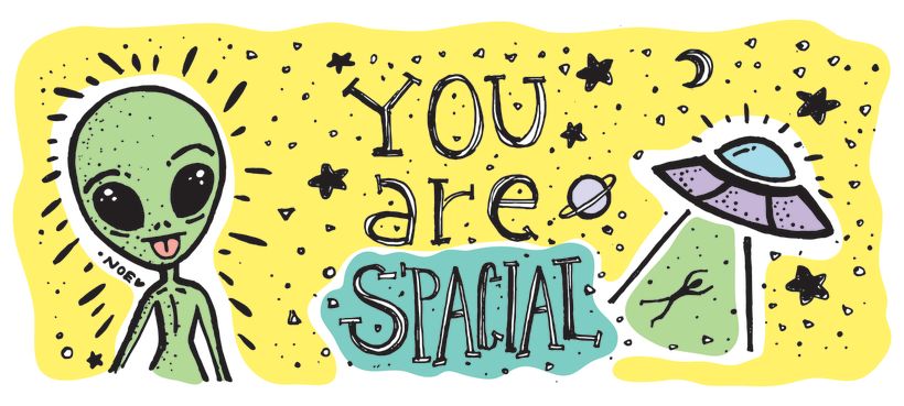 You are spacial -1