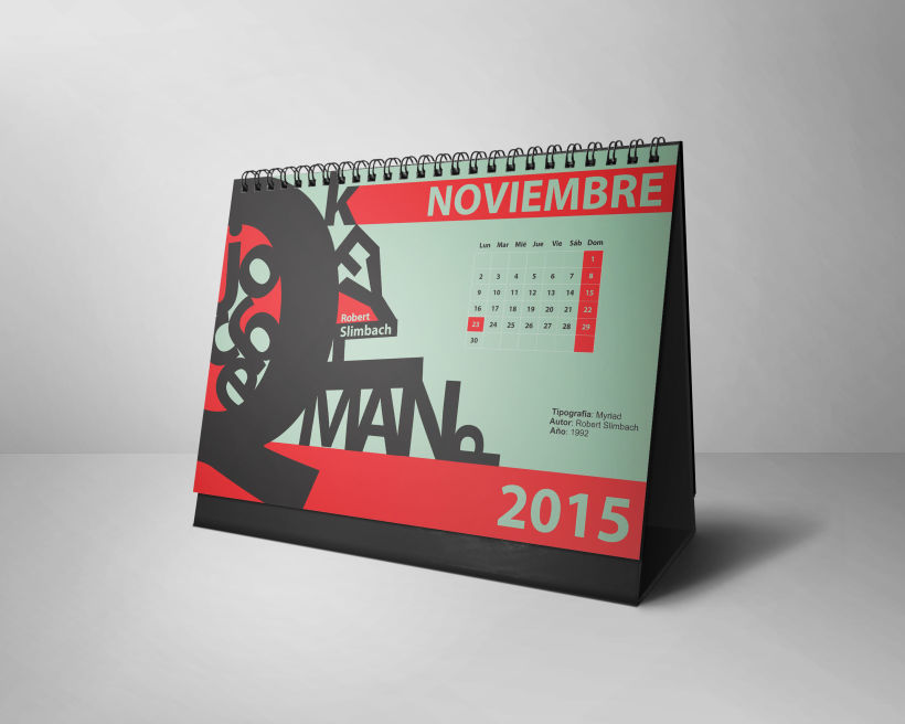 Calendario Tipográfico 2015 10