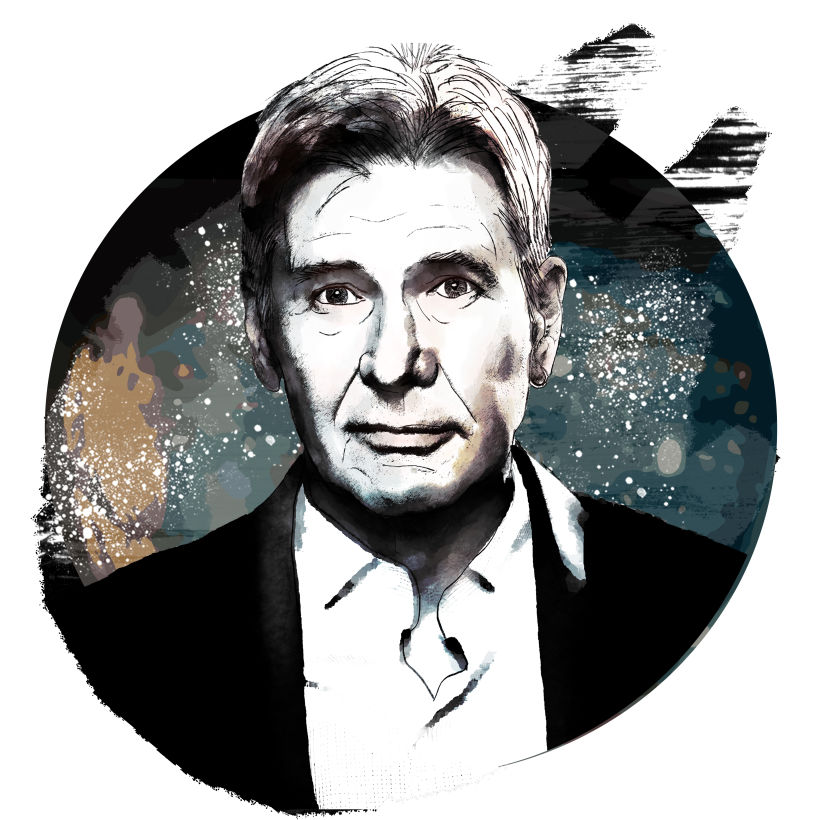 Mi Proyecto del curso: Retrato ilustrado con Photoshop - Harrison Ford -1