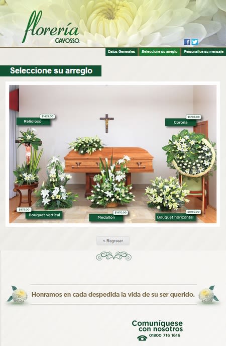 GAYOSSO / Web / Lanzamiento: Florería en línea / 2014 1