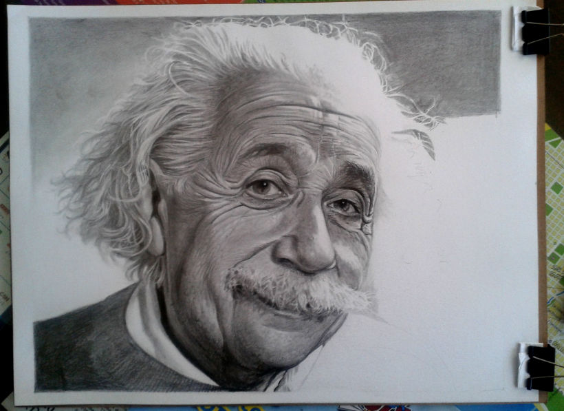 Albert Einstein en Lápices de Grafito 3