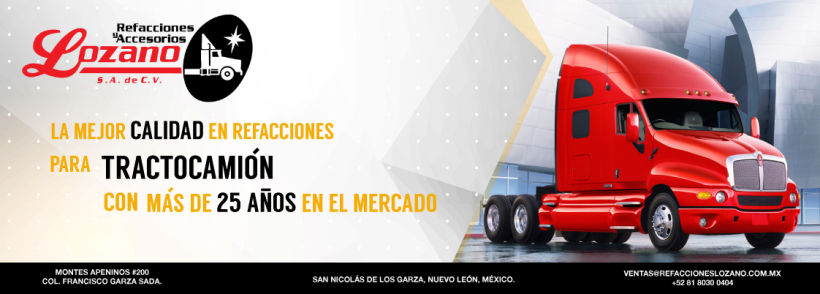 Banner y Calendario, empresa de tractocamión. (Mexico) -1