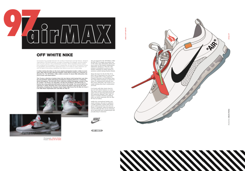 Nike X Offwhite ilustración y maquetacion 2
