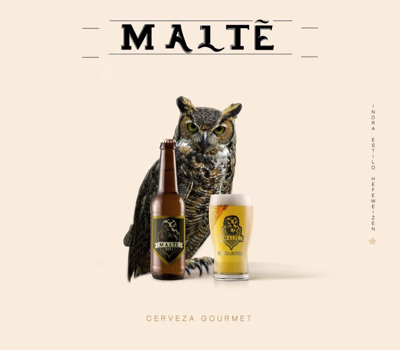 MALTÉ cerveza Gourmet (Branding/Packaging) 0