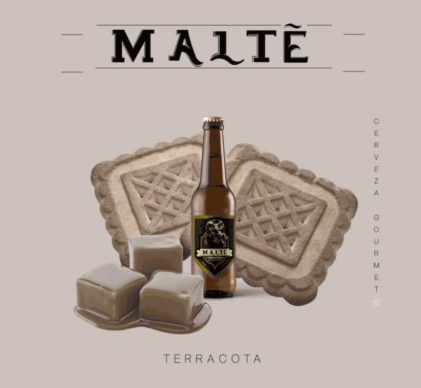 MALTÉ cerveza Gourmet (Branding/Packaging) 1