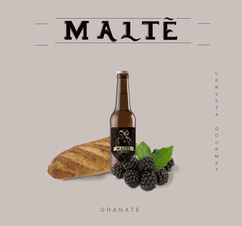 MALTÉ cerveza Gourmet (Branding/Packaging) 2