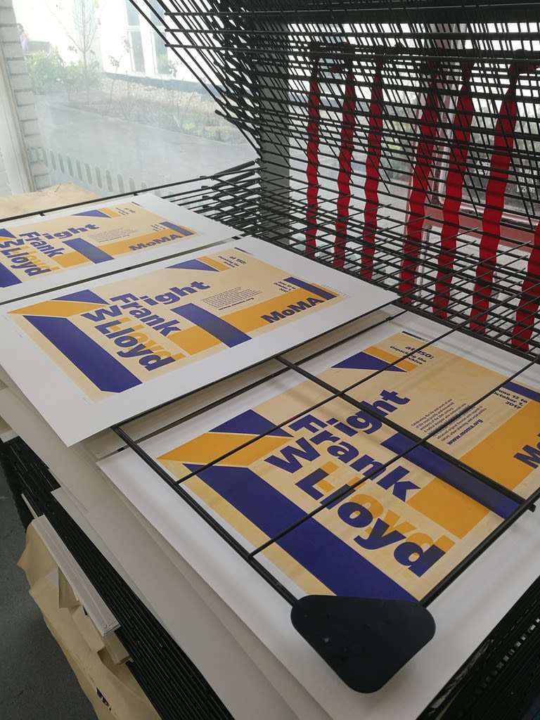 Proyecto de póster para la exposición de Frank Lloyd Wright del MoMA 0