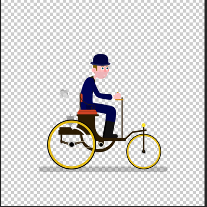 Bikers de ayer y de hoy (Mi Proyecto del curso: Animación y diseño de personajes en After Effects) 9