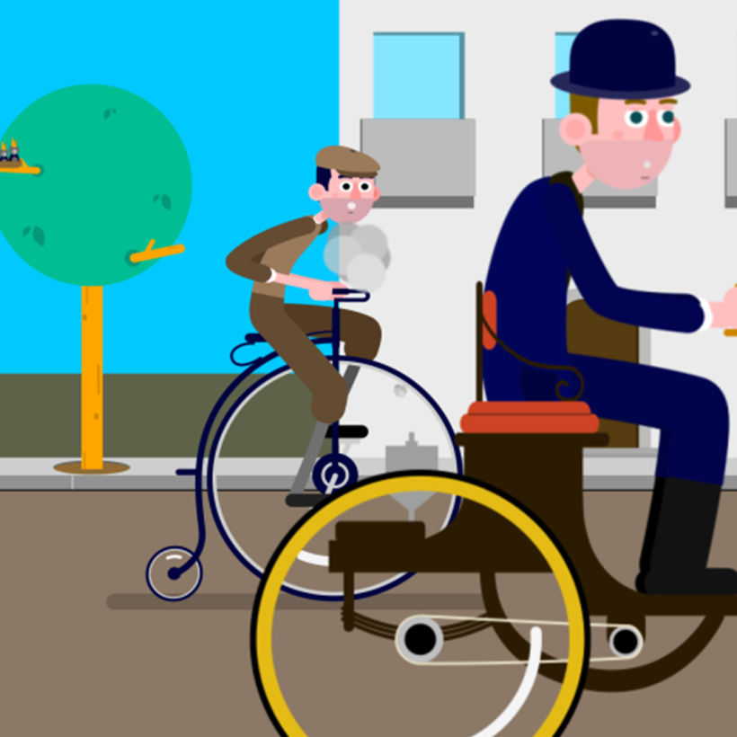 Bikers de ayer y de hoy (Mi Proyecto del curso: Animación y diseño de personajes en After Effects) 11