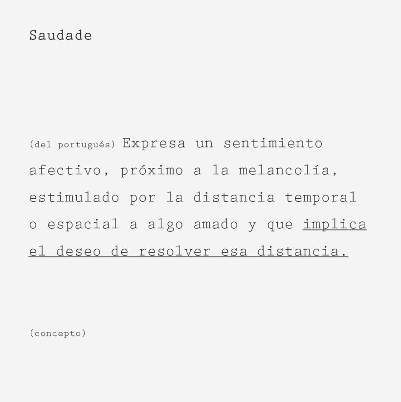 Saudade — Visual Identity 1