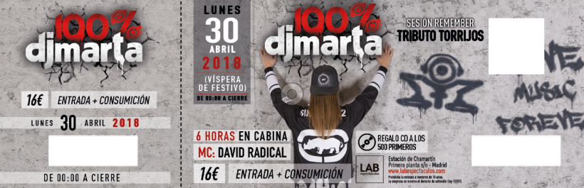 Imagen Fiesta 100% Dj Marta 2018  2