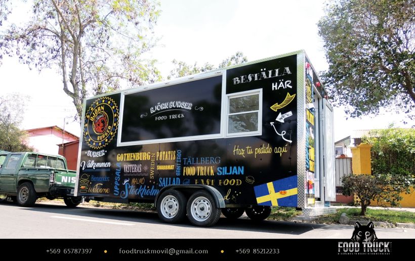 BJÖRN BURGER Food Truck // Diseño de imagen corporativa y rotulación de food truck 1
