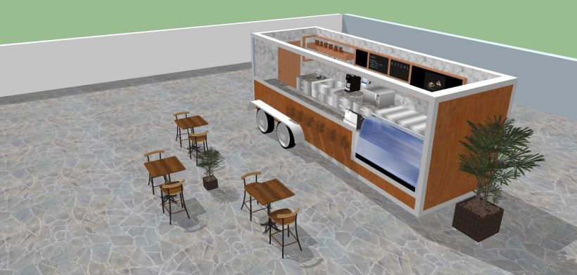 RITUAL Cafetería Food truck // Propuestas en 3D 1
