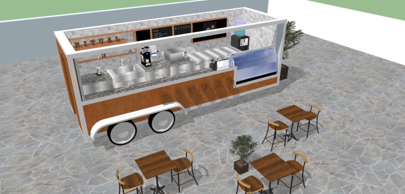 RITUAL Cafetería Food truck // Propuestas en 3D 3