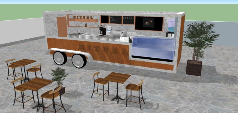 RITUAL Cafetería Food truck // Propuestas en 3D 4