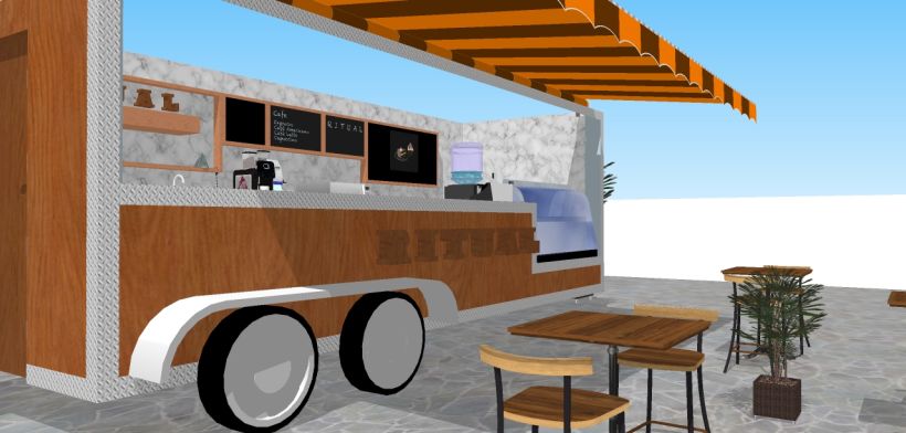 RITUAL Cafetería Food truck // Propuestas en 3D 6