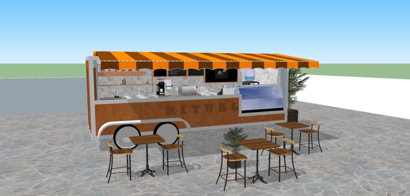 RITUAL Cafetería Food truck // Propuestas en 3D 7