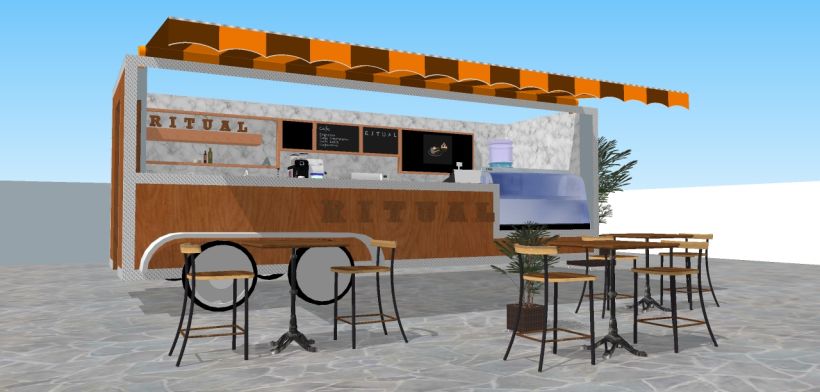RITUAL Cafetería Food truck // Propuestas en 3D 8