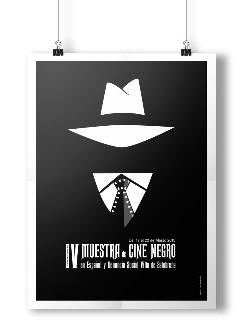 Cartel Muestra de Cine Negro #poster, #graphicdesing, #illustration -1