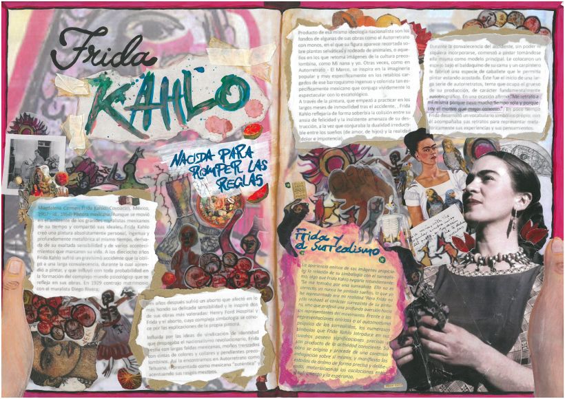 Doble página, DIARIO de Frida KAHLO 0