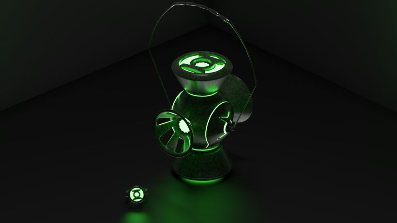 Green Lantern power lantern and ring  0