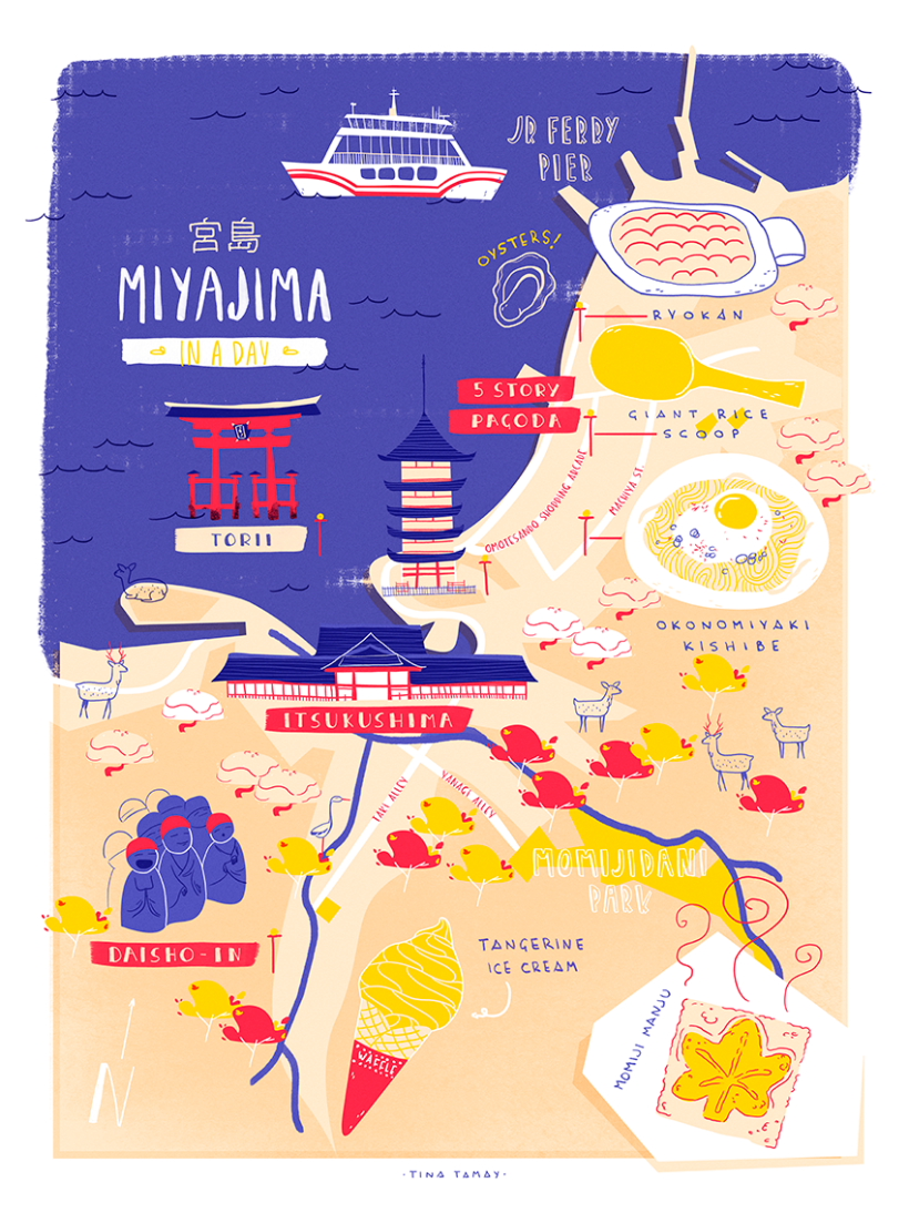 Mapa de Miyajima  1